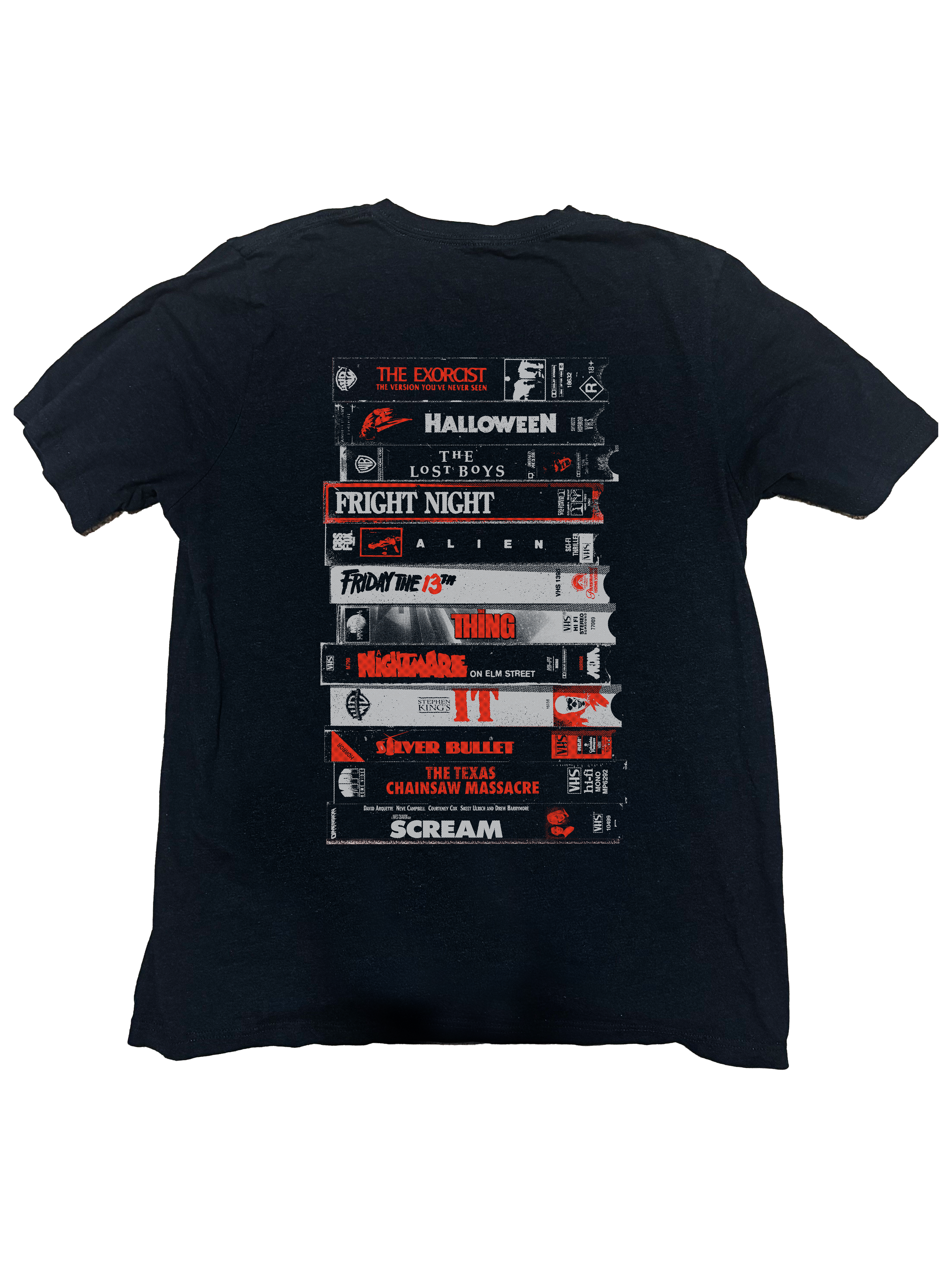 Horror Rewind - Back Print Edition RED Tee